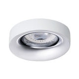 GU10 Recessed Downlight Round 10W Max IP20 70mm Cut-out - White / Chrome