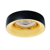 GU10 Recessed Downlight Round 10W Max - Black/Gold 70mm cut-out