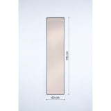 Lucka Bronze Tinted Hall Mirror 175cm - Black