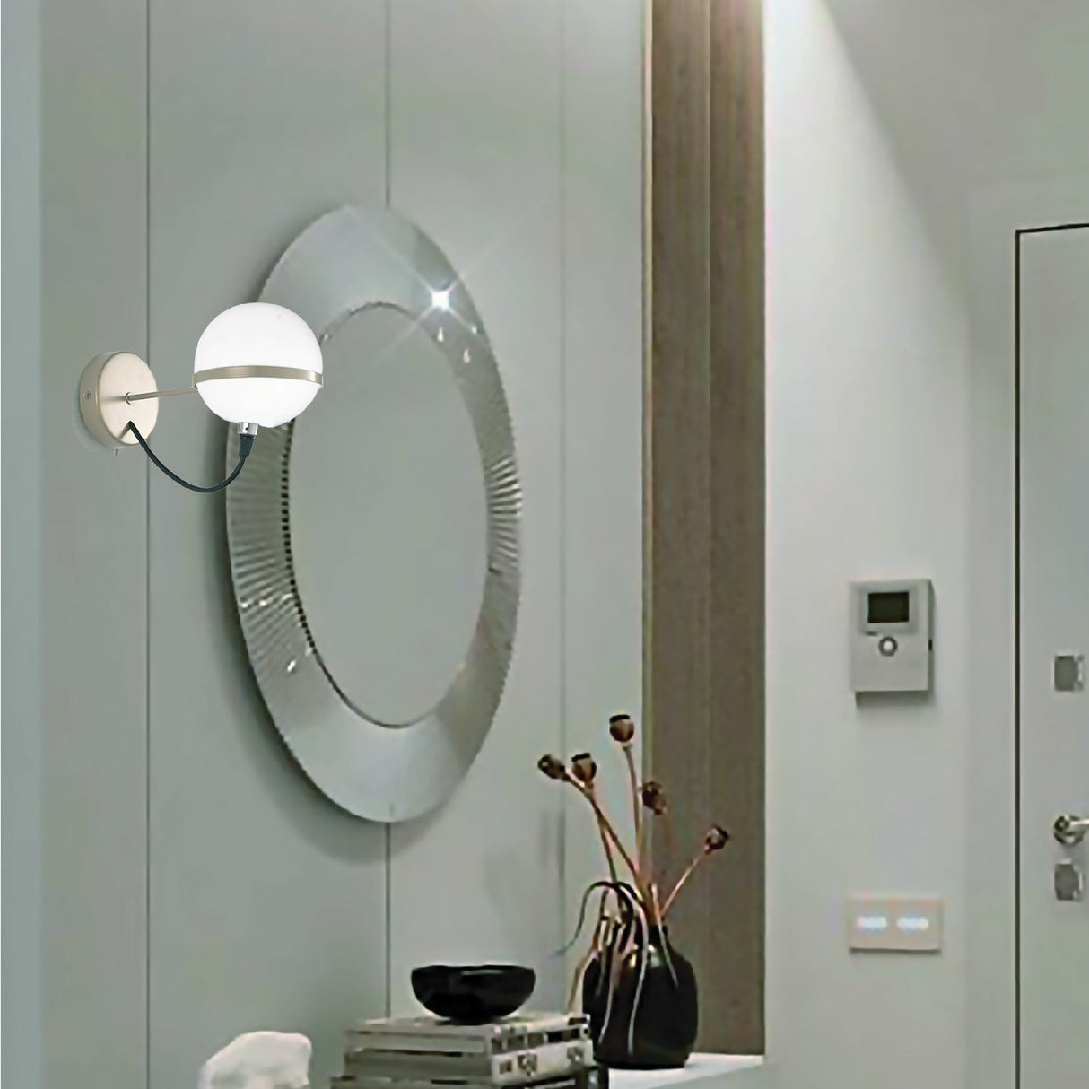 Giro Glass Globe Wall Light