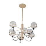 Giro 8 Light Globe Glass Chandelier
