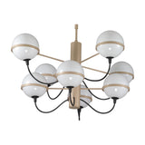 Giro 8 Light Globe Glass Chandelier