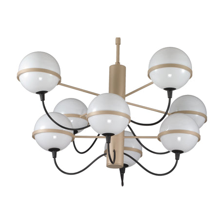 Giro 8 Light Globe Glass Chandelier