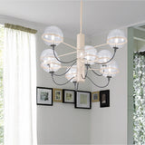 Giro 8 Light Globe Glass Chandelier