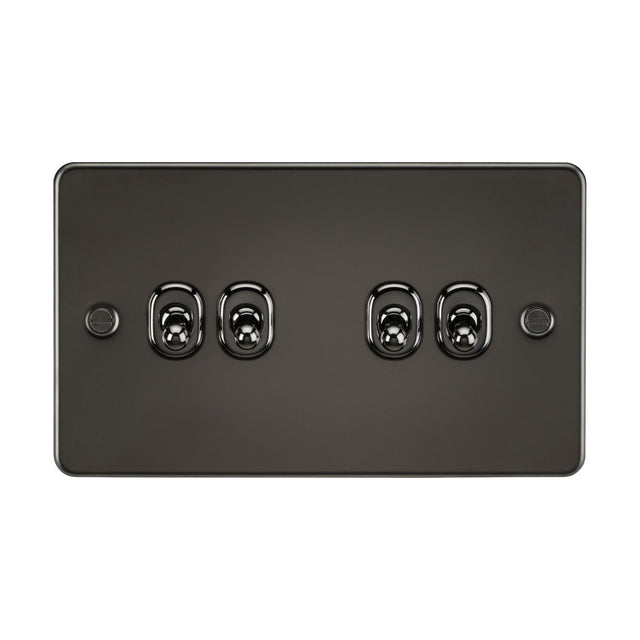 10AX 4G 2-way Toggle Switch - Gunmetal