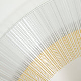 Yoko Bronze Sunburst Printed Glass Round Mirror 105cm