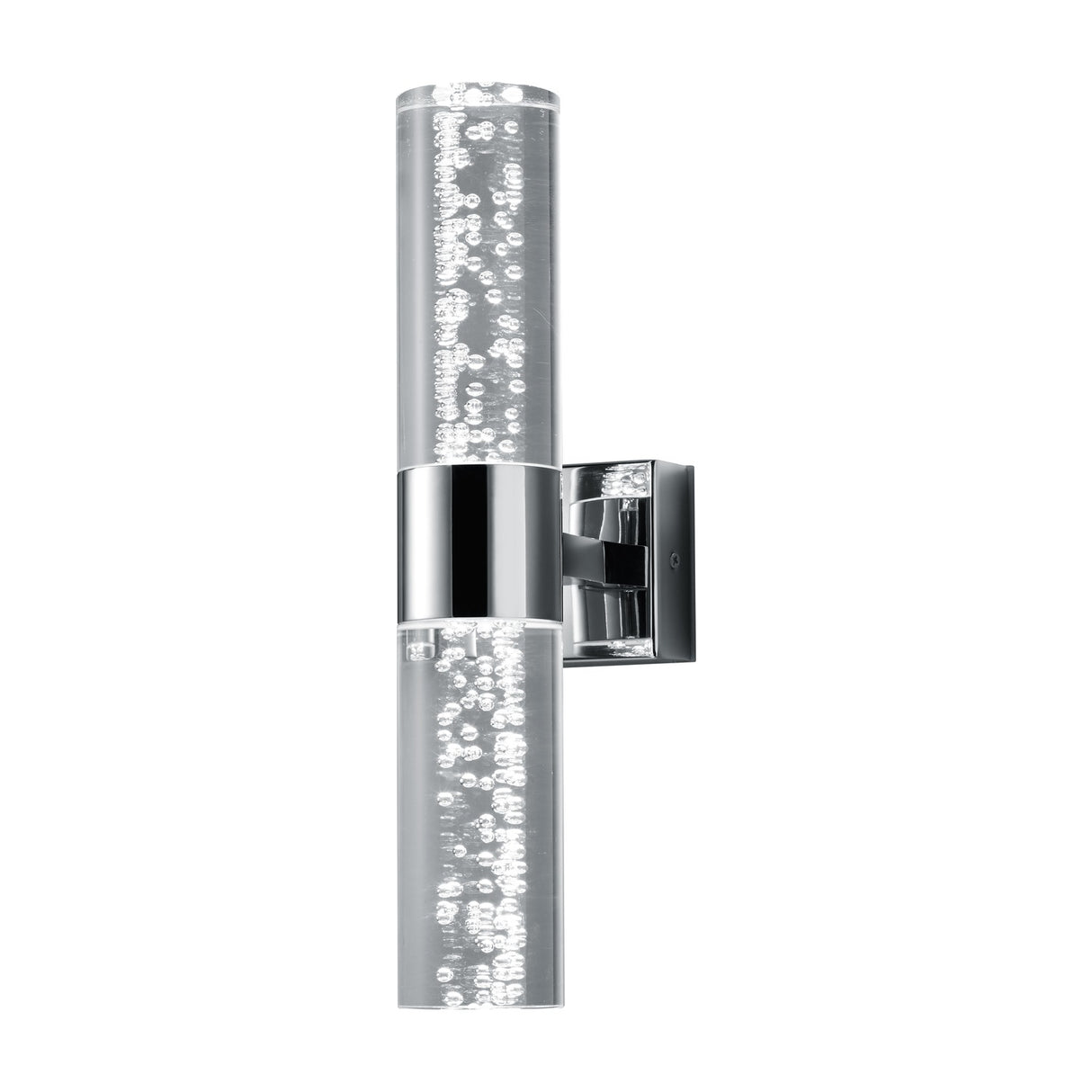 Bolsa 2 Light LED Up Down Outdoor Wall Light – Chrome