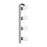 Theatro 4 Light Glass Outdoor Wall Light – Chrome