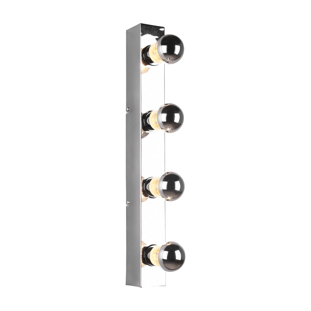 Theatro 4 Light Glass Outdoor Wall Light – Chrome