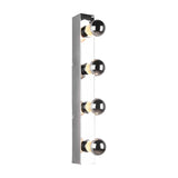 Theatro 4 Light Glass Outdoor Wall Light – Chrome