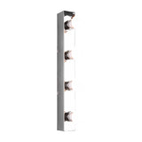 Theatro 4 Light Glass Outdoor Wall Light – Chrome