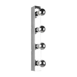 Theatro 4 Light Glass Outdoor Wall Light – Chrome
