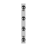 Theatro 4 Light Glass Outdoor Wall Light – Chrome