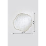 Arbo Ice Tree Ring Printed Glass Wall Mirror 80cm