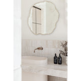 Arbo Ice Tree Ring Printed Glass Wall Mirror 101cm