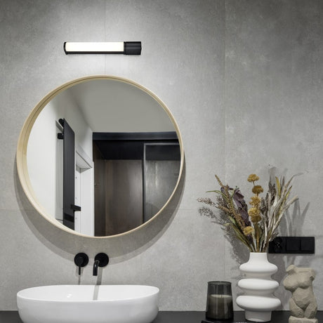 Piera 41cm LED Outdoor Wall Light – Matt Black