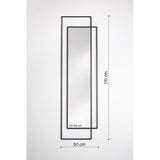 Bordo Printed Glass Frameless Wall Mirror 170cm