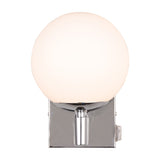 Kula Glass Outdoor Wall Light – Chrome