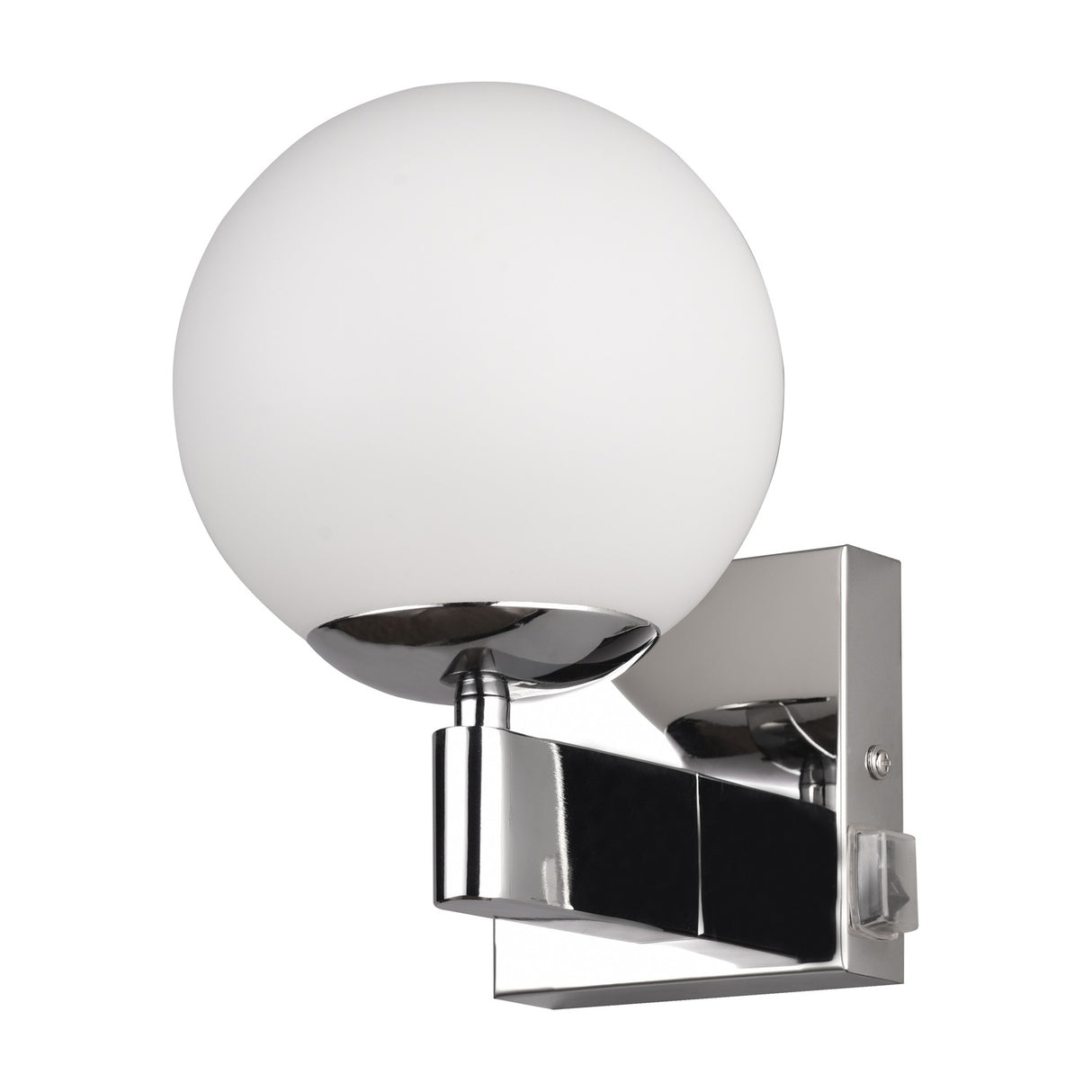Kula Glass Outdoor Wall Light – Chrome