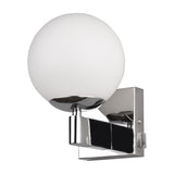 Kula Glass Outdoor Wall Light – Chrome