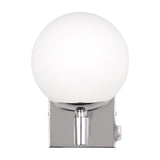 Kula Glass Outdoor Wall Light – Chrome