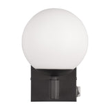 Kula Glass Outdoor Wall Light – Matt Black