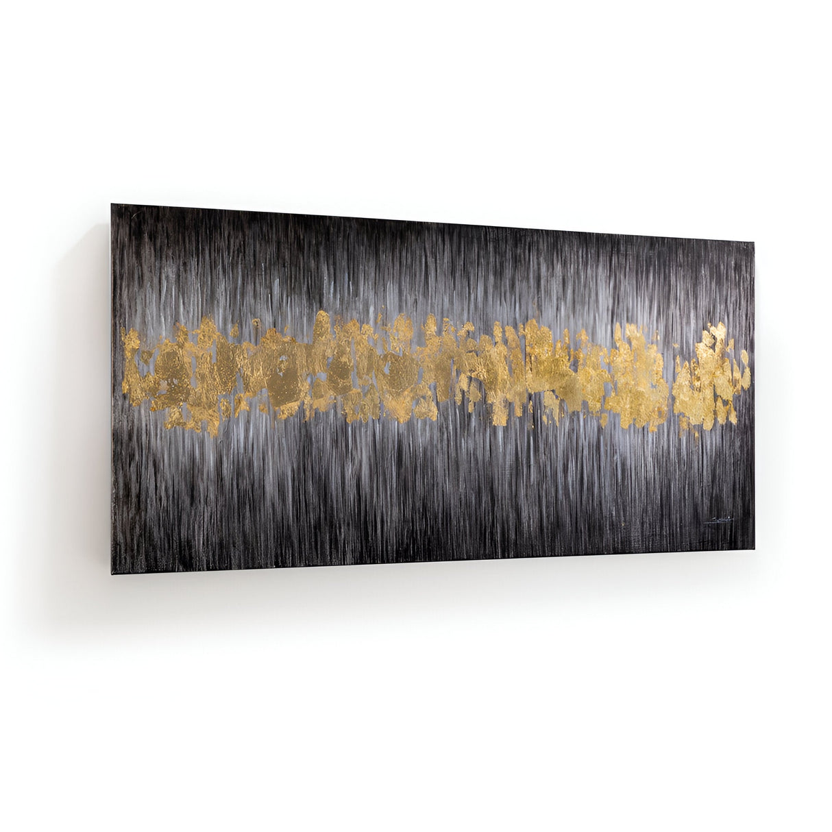 Sendero Gold Pulse Acrylic Painting - 80x160cm