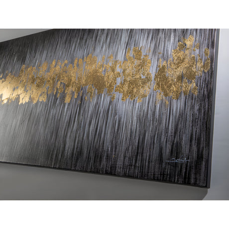 Sendero Gold Pulse Acrylic Painting - 80x160cm
