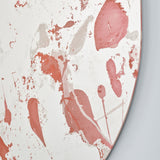 Floc Paint Splatter Printed Glass Wall Mirror 105cm