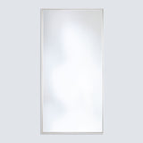 Soho Silver Slim Framed Full Length Mirror 176cm, a rectangular full-length mirror with a narrow flat silver frame, shown against a plain light grey background.