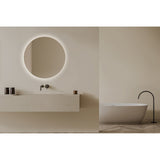 Brio Clear Demister LED IP44 Round Bathroom Mirror 82cm