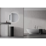 Brio Clear Demister LED IP44 Round Bathroom Mirror 82cm