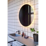 Brio Clear Demister LED IP44 Round Bathroom Mirror 82cm