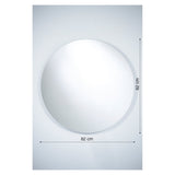 Brio Clear Demister LED IP44 Round Bathroom Mirror 82cm