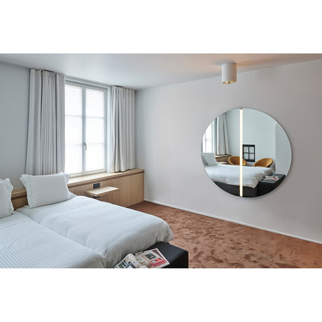 Luna Light LED Two Piece Round Wall Mirror 150cm