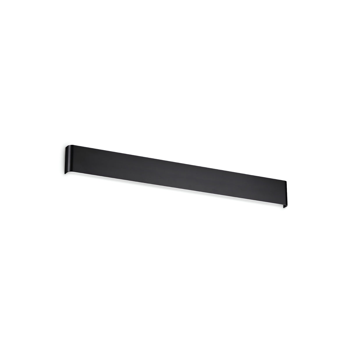 Introducing the Clarityx LED Wall Light 30W 3000K in Black, a sleek and modern fixture perfect for energy-efficient lighting in contemporary spaces. This wall-mounted design features an 83cm rectangular shape with a slim profile, creating an elegant contrast against a white background.