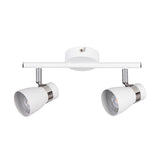 ENALI 280x80 2x GU10 Twin Spotlight Bar - White