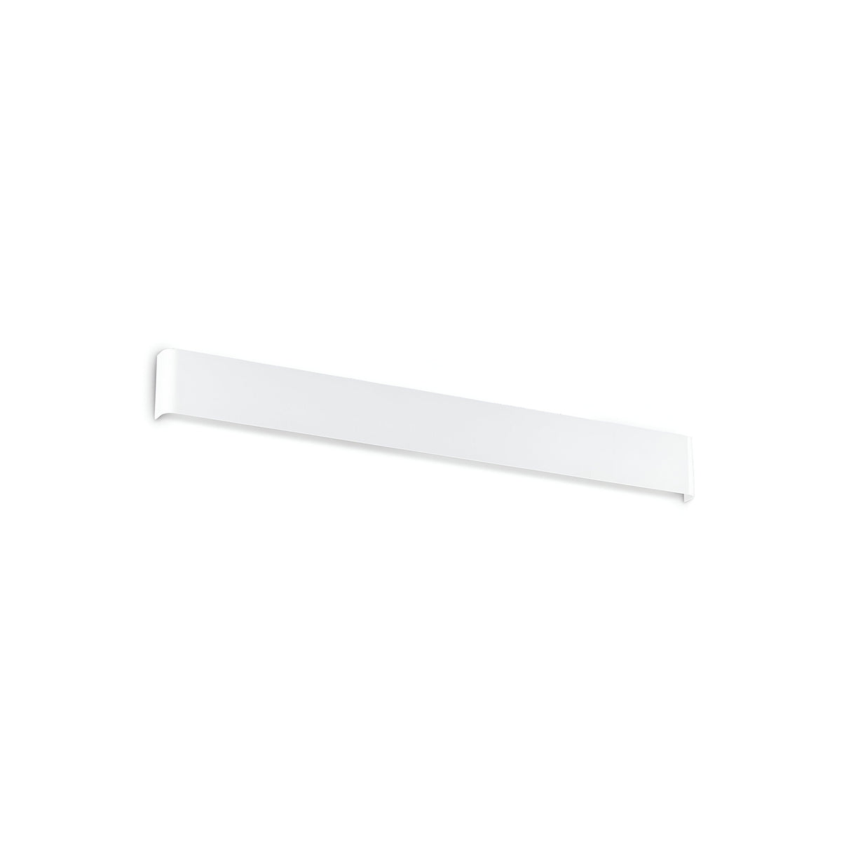 A slim, white wall-mounted hook or rail designed for hanging items showcases a minimalist and modern aesthetic similar to the Clarityx LED Wall Light 37W 3000K - White, 83cm, making it an ideal choice for bathrooms or closets. Its straightforward style integrates effortlessly with a variety of decor styles.