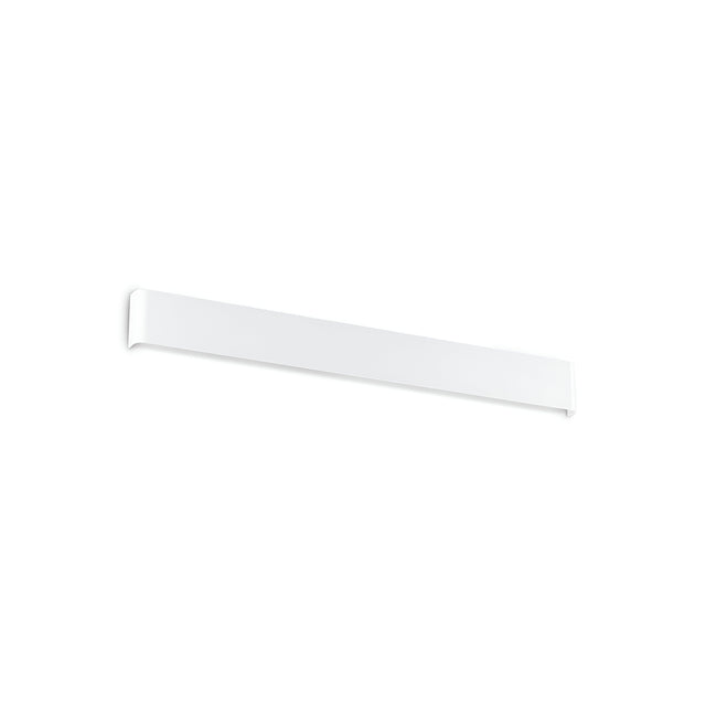 A slim, white wall-mounted hook or rail designed for hanging items showcases a minimalist and modern aesthetic similar to the Clarityx LED Wall Light 37W 3000K - White, 83cm, making it an ideal choice for bathrooms or closets. Its straightforward style integrates effortlessly with a variety of decor styles.