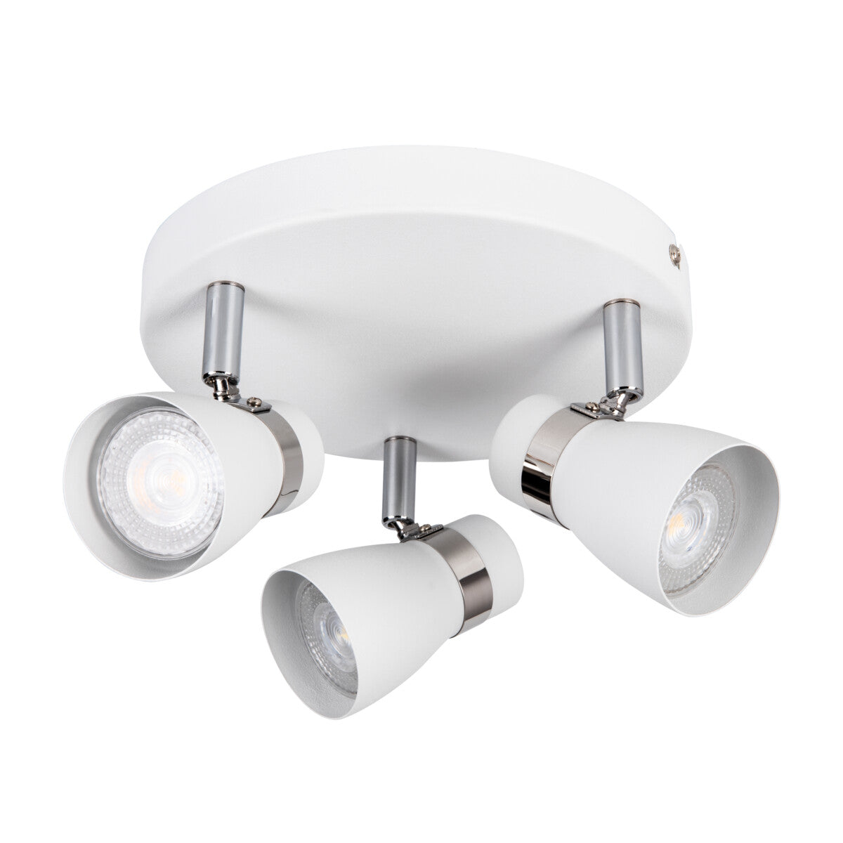 Enali Ø200 3x10W GU10 Triple Spot Ceiling Light - White