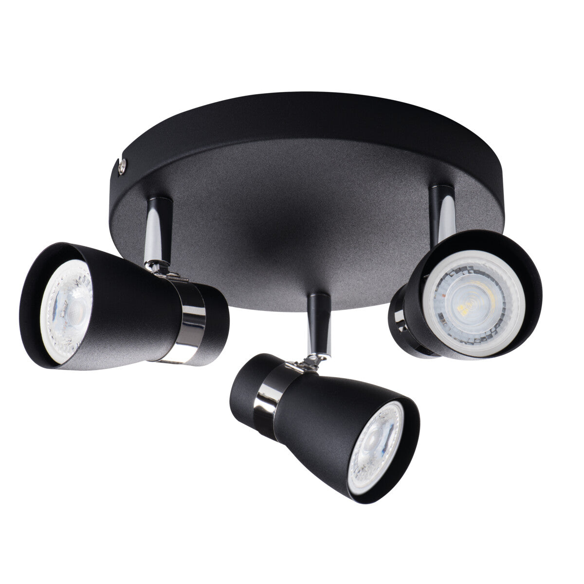 Enali Ø200 3 x GU10 Ceiling Light - Black