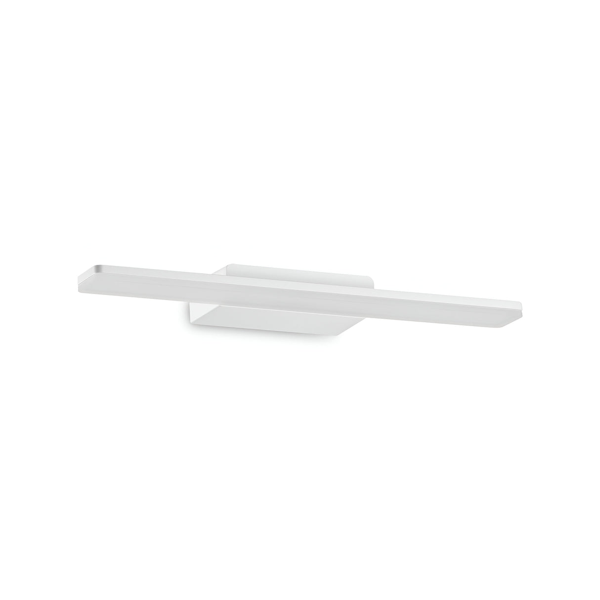 Introducing the Orbix LED Bathroom Mirror Light, a minimalist, modern white fixture measuring 45cm. Crafted from powder-coated aluminum with a sleek rectangular design, this light utilizes energy-efficient 12W LED technology at 3000K to provide even illumination, making it perfect for contemporary interiors.