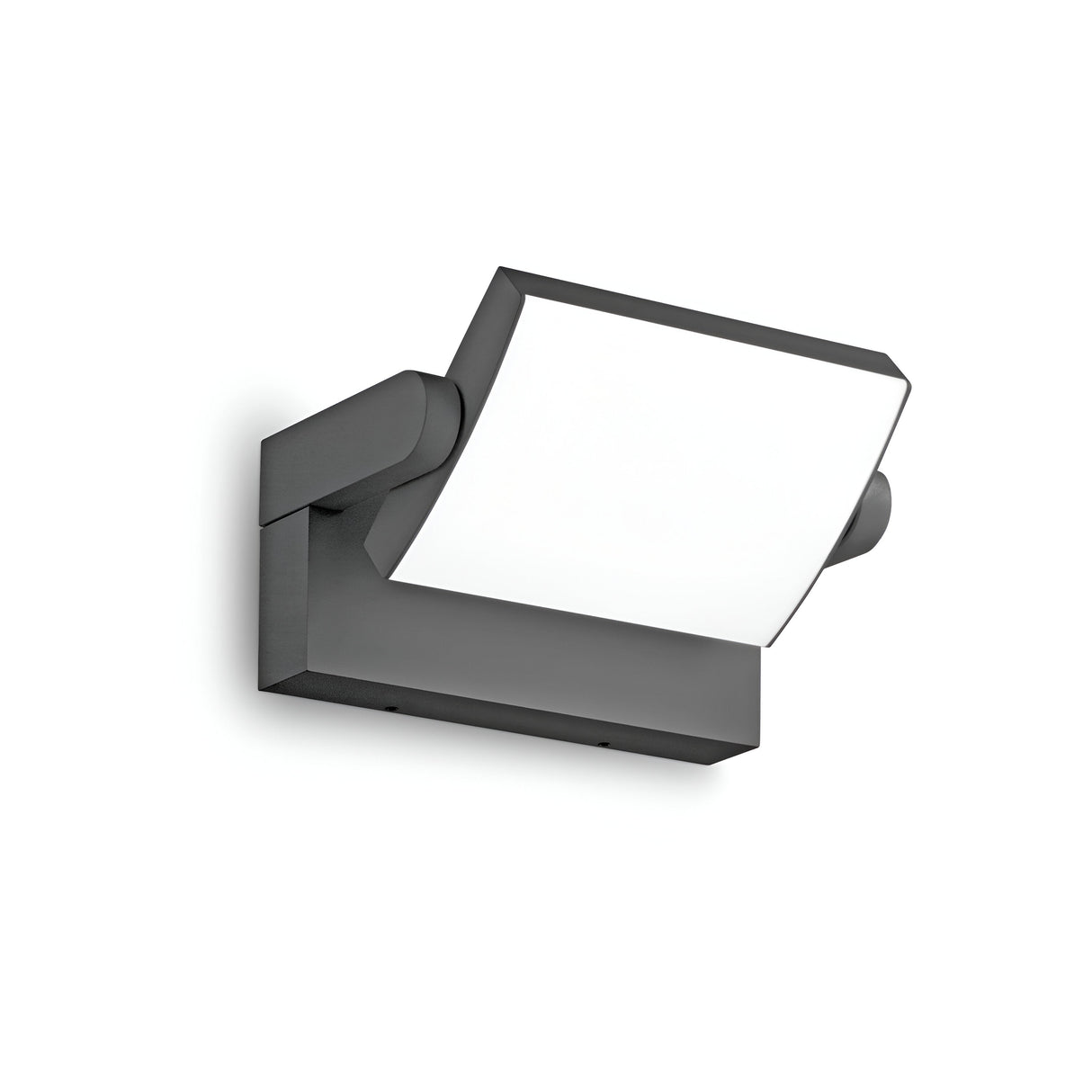 The Solstice LED Outdoor Wall Light 20.5W 3000K in Anthracite boasts a sleek square design with an anthracite metallic frame and a bright white LED panel, embodying a minimalist, contemporary style. Ideal for any white wall, it comes with an adjustable diffuser to tailor light distribution.