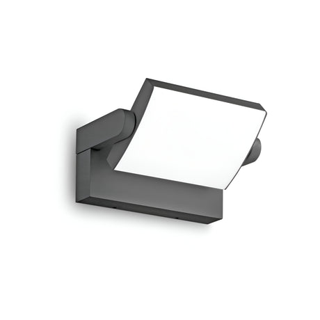 The Solstice LED Outdoor Wall Light 20.5W 3000K in Anthracite boasts a sleek square design with an anthracite metallic frame and a bright white LED panel, embodying a minimalist, contemporary style. Ideal for any white wall, it comes with an adjustable diffuser to tailor light distribution.