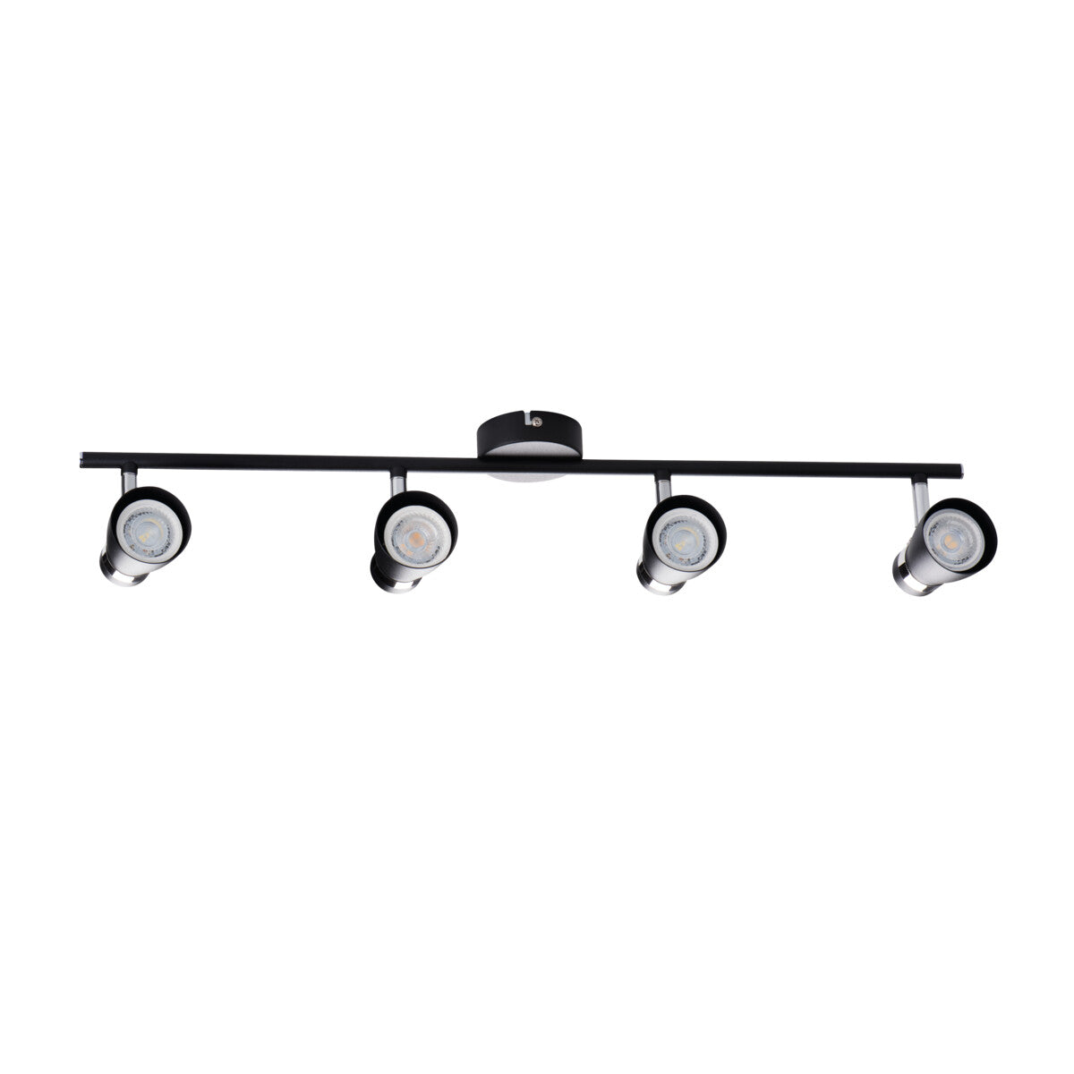 Enali 680x80 4 x GU10 Ceiling & Wall Bar Spotlight - Black