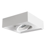 Adjustable GU10 Spotlight 30° Square 10W max - White 85mm cut-out