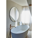 Hoop Black Round Wall Mirror 105cm
