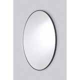 Hoop Black Round Wall Mirror 105cm