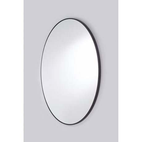 Hoop Black Round Wall Mirror 105cm