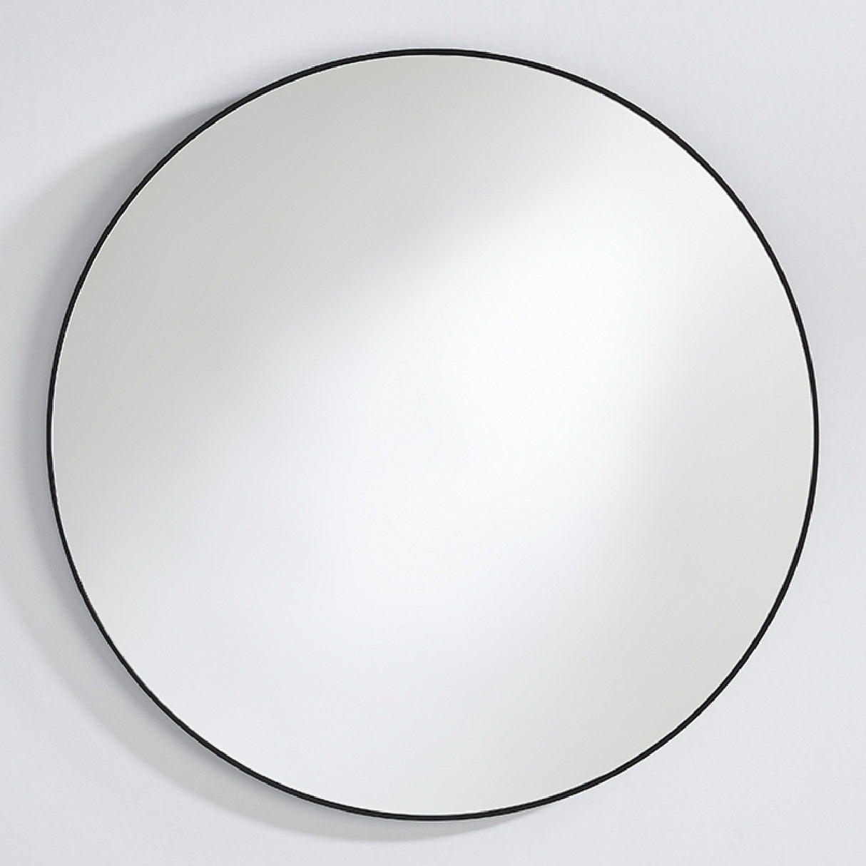 Hoop Black Round Wall Mirror 105cm